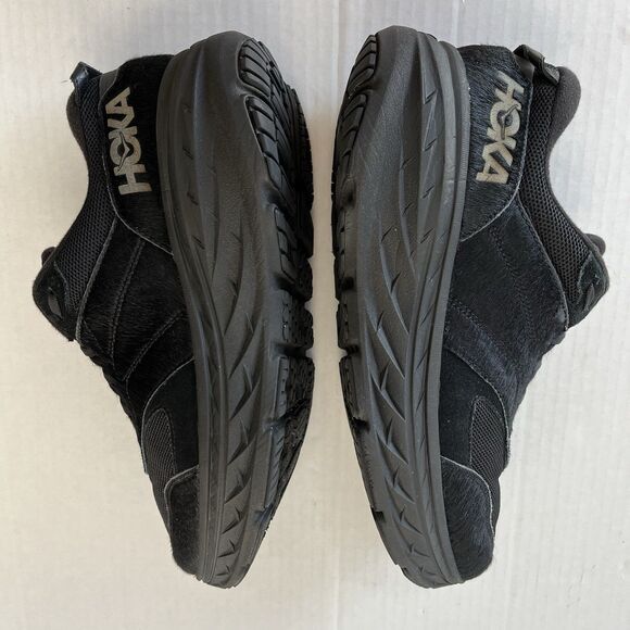 Hoka One One X Engineered Garments Bondi L Black/Cow Hair Athletic Shoes M 14 - Picture 7 of 16